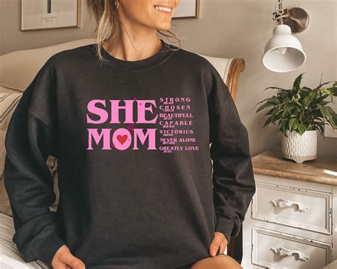 She Is Mom Png Svg Mom Bible Verse Png She Is Strong Beautiful