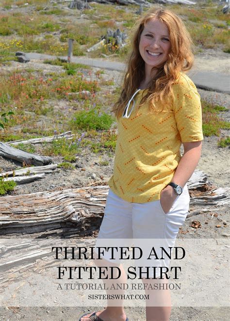 The Thrifted And Fitted Shirt Tutorial Shirt Tutorial Sewing