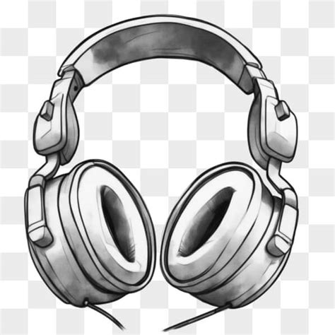 Descarga Dibujo De Auriculares En Blanco Y Negro Sketches En L Nea