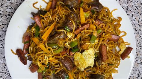 Simple How To Prepare Easy Delicious Indomie With Gizzard At Home