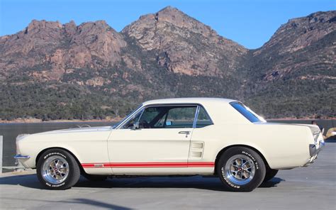 Wimbledon White 1967 Ford Mustang GTA Hardtop