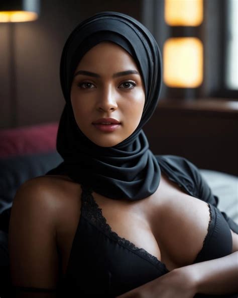 Premium Photo Portrait Of A Beautiful Sexy Woman Wearing The Hijab