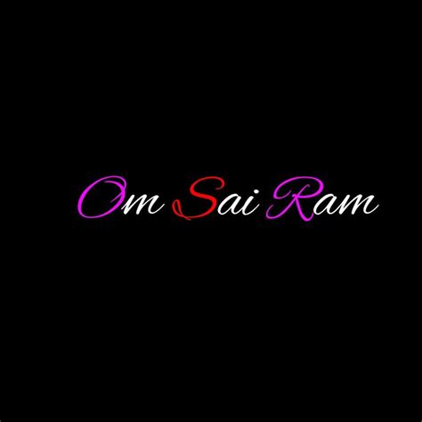 Om Sai Ram Neon Logo