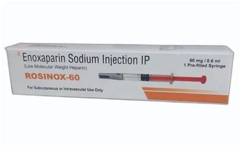 Rosinox Enoxaparin Sodium Injection Ip Mg At Rs Box In