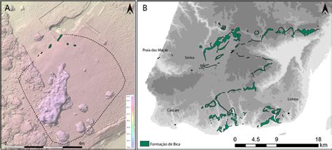 A Mapa Hipsométrico Com Localização Dos Afloramentos Da Formação De Download Scientific