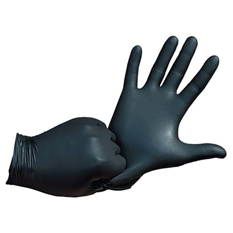 Gant De Nitrile Noir Grand Paquet De 50 105608 RONA