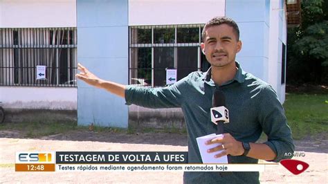 Covid 19 ponto de testagem da Ufes volta a funcionar Espírito Santo G1