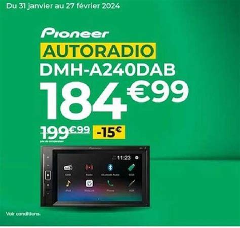 Promo Autoradio Pioneer Chez Feu Vert ICatalogue Fr