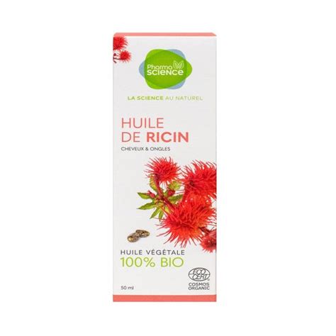 Pharmascience Huile VÃgÃtale de Ricin Bio 50ml DocMorris France