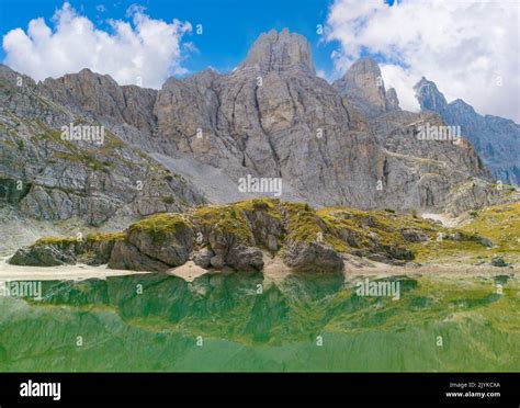 Dolomiti Italy A View Of Dolomites Mountain Range Unesco Heritage