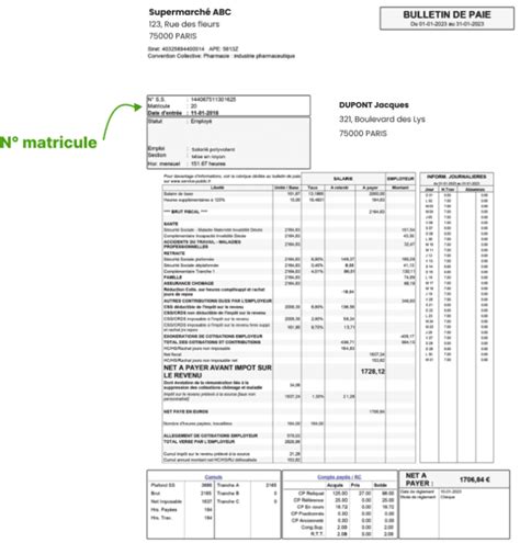 Guide Pour Trouver Son Num Ro De Matricule Sur Sa Fiche De Paie