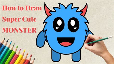 How To Draw A Cute Monster