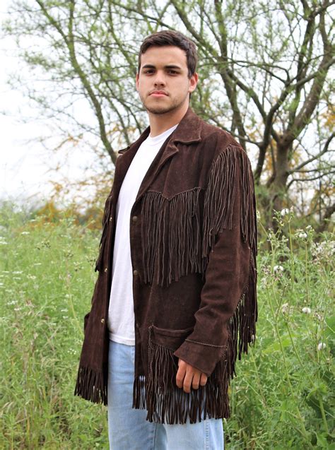 Festival Jacket For Men Smallmedium Men Brown Suede Etsy Festival