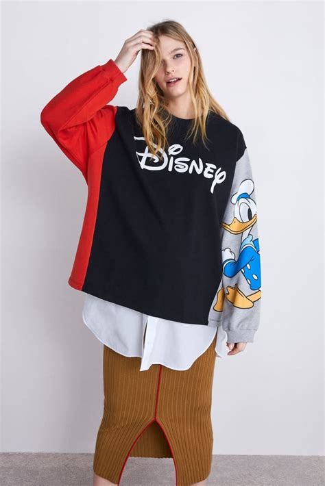 Zara Disney Donald Duck Sweatshirt Miley Cyrus Disney Outfit April