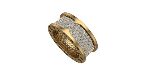 BVLGARI Diamond Ring | CGTrader