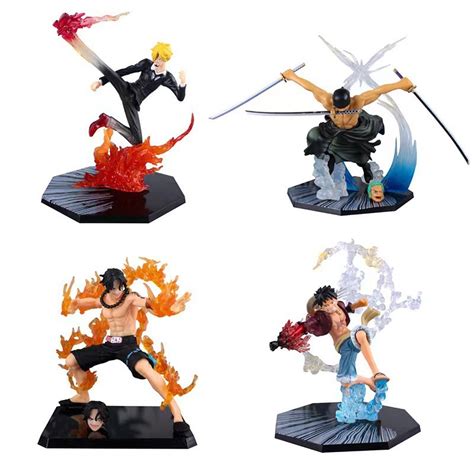 Cm One Piece Luffy Zoro Ace Sanji Anime Action Figure Doll Model