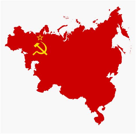 Soviet Flag Map