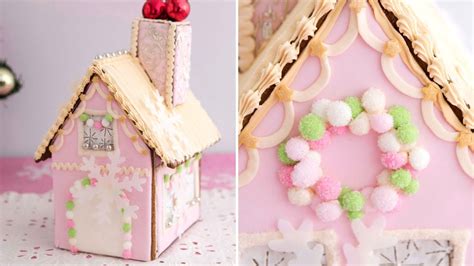 Pink Christmas Gingerbread House Youtube