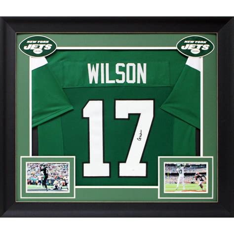 Garrett Wilson Signed Custom Framed Jersey Display Jsa Pristine Auction