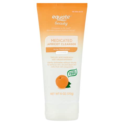 Equate Beauty Blemish Control Apricot Scrub Acne Medication Oz