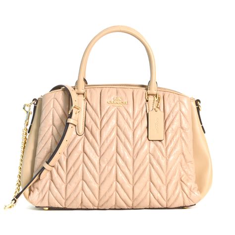Coach Sage Carryall Quilting Beechwood Averand