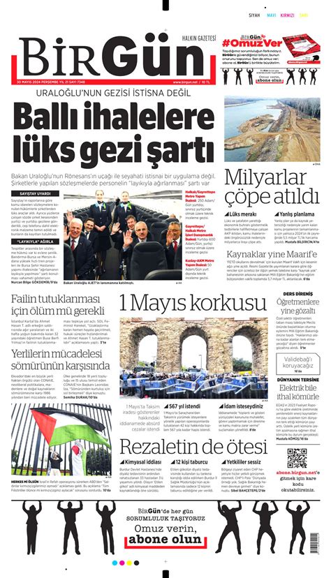 Birg N Gazetesi Birg N Man Et Oku Haberler May S