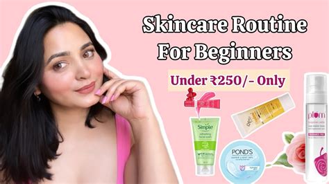 Skincare Routine For Beginners Under ₹250 Only 🚿🧼🫧🧴🤍 Affordable