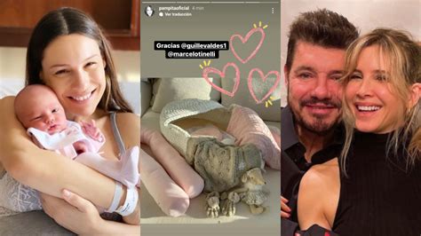 Pampita recibió un adorable kit para Ana que le regalaron Marcelo