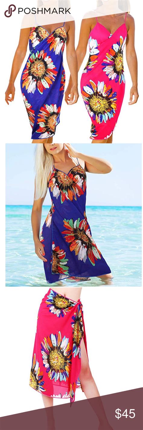 Spaghetti Straps Floral Coverup Spaghetti Strap Cover Up Clothes Design