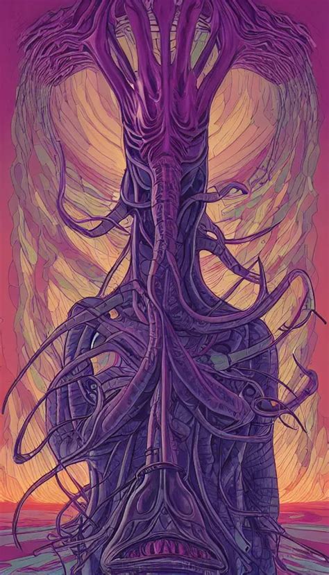 The Mind Flayer Futurism Da Vinci Dan Mumford Stable Diffusion