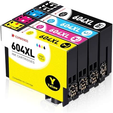 Clywenss 604 XL Ink Cartridge Compatible With Epson 604XL Multipack For