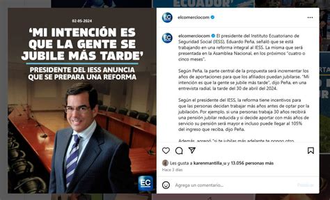 El Titular Del Iess Present Una Propuesta Para Dar Incentivos A