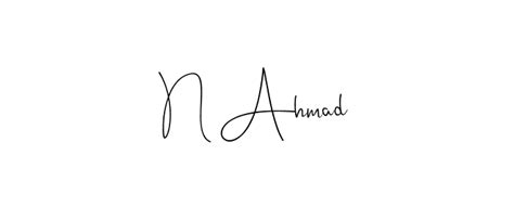 100 N Ahmad Name Signature Style Ideas Wonderful Online Autograph