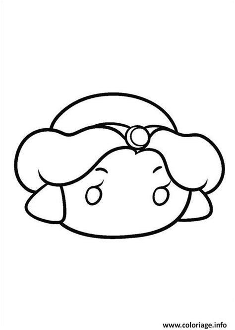 Coloriage Tsum Tsum Aladin Dessin Tsum Tsum à Imprimer