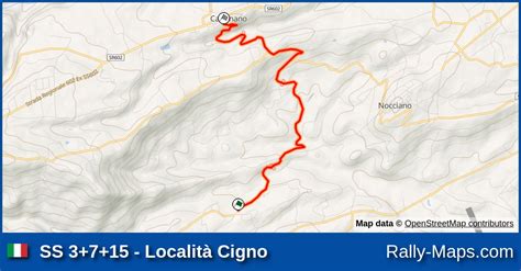 Ss Localit Cigno Stage Map Rally Di Pescara Ciar