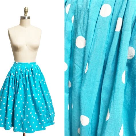 Polka Dot High Waist Etsy