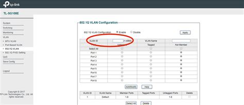 Tp Link Tl Sg E Vlan Setup Amateur Radio Emergency Data Network