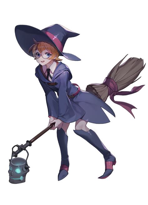 Anime Witch With Broom