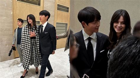 Vincenzo Star Song Joong Ki And Wife Katie Saunders Attend His Sister S Wedding See Photos