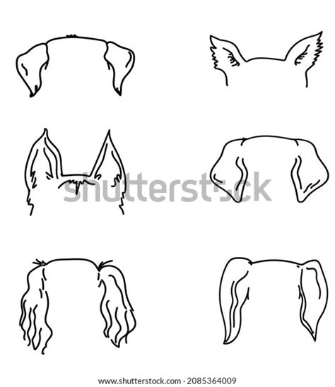 Dog Ears Vector Illustration Print Stock Vector (Royalty Free) 2085364009 | Shutterstock