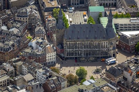 Luftbild Aachen Stadtteilansicht Der Innenstadt Von Aachen Im