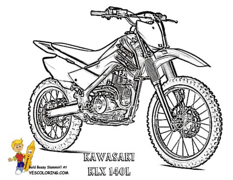 Motocross Bikes Coloring Pages - Coloring Home