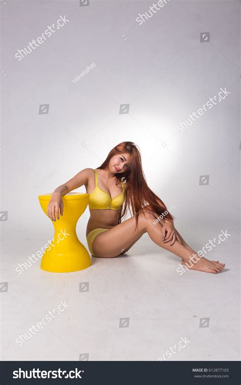 Sexy Asian Woman White Lingerie On Stock Photo Shutterstock