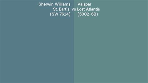 Sherwin Williams St Bart S Sw Vs Valspar Lost Atlantis B