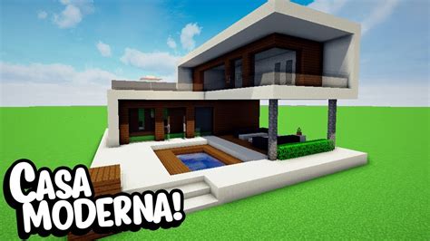 Minecraft Construindo Uma Casa Moderna Youtube