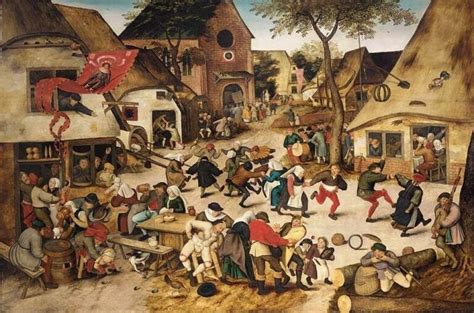 Escena Cotidiana De La Baja Edad Media Obra De Pieter Brueghel El