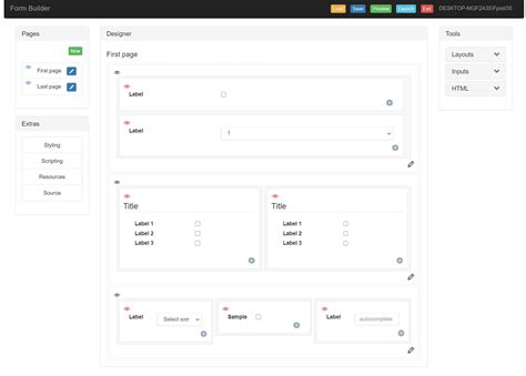 Github Fpisti Dev Formbuilder C Sharp Online Form Builder Drag And