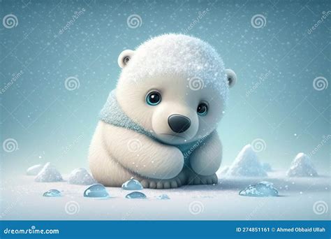 Baby Polar Bear Cartoon