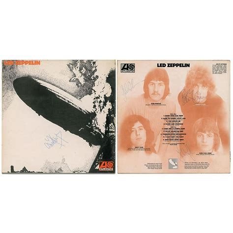 Led Zeppelin Signed Album Aug 15 2019 Rr Auction In Ma