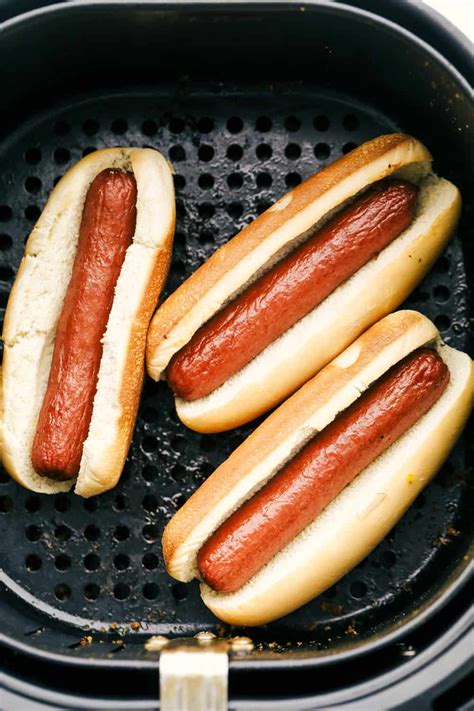 The Perfect Air Fryer Hot Dogs The Recipe Critic